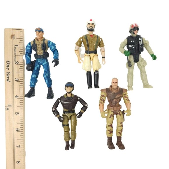 True Heroes The Corps Lanard Military Action Figure Toy 3.5" - 4" Mixed Lot of 5 - Picture 4 of 11
